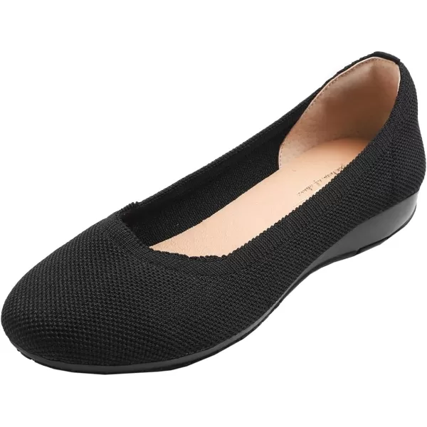 Feversole Women's Woven Fashion Breathable Knit Flat Shoes