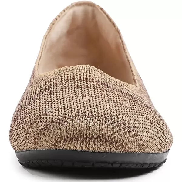 Feversole Women's Woven Fashion Breathable Knit Flat Shoes