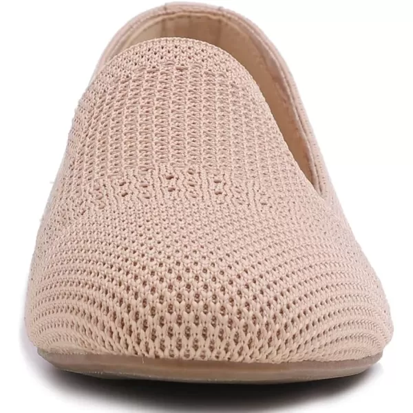 Feversole Women's Woven Fashion Breathable Knit Flat Shoes
