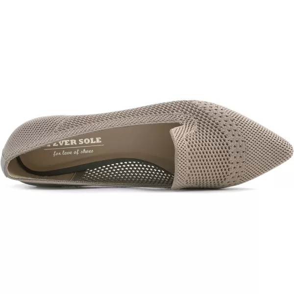 Feversole Women's Woven Fashion Breathable Knit Flat Shoes