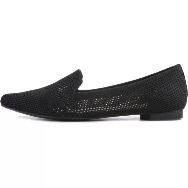 Feversole Women's Woven Fashion Breathable Knit Flat Shoes
