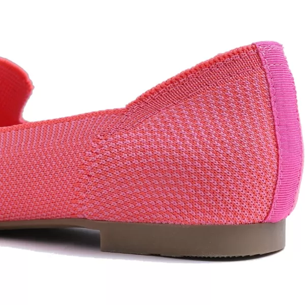 Feversole Women's Woven Fashion Breathable Knit Flat Shoes