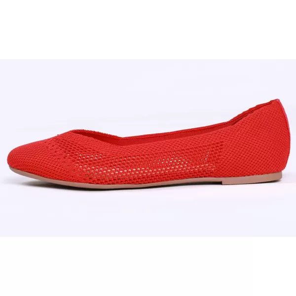 Feversole Women's Woven Fashion Breathable Knit Flat Shoes