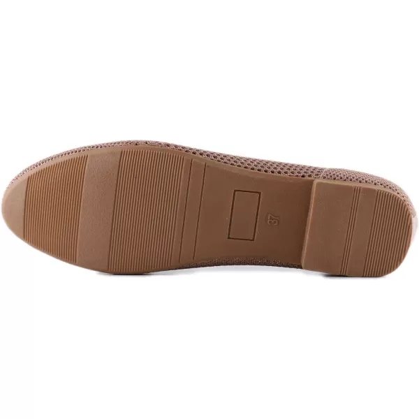 Feversole Women's Woven Fashion Breathable Knit Flat Shoes