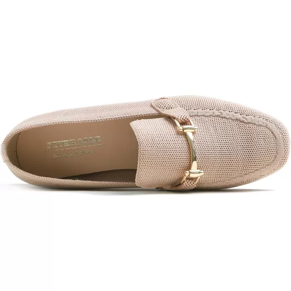 Feversole Women's Woven Fashion Breathable Knit Flat Shoes