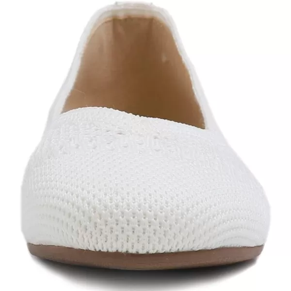 Feversole Women's Woven Fashion Breathable Knit Flat Shoes