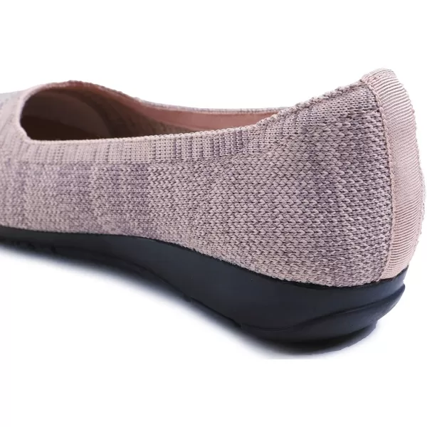 Feversole Women's Woven Fashion Breathable Knit Flat Shoes