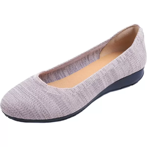 Feversole Women's Woven Fashion Breathable Knit Flat Shoes