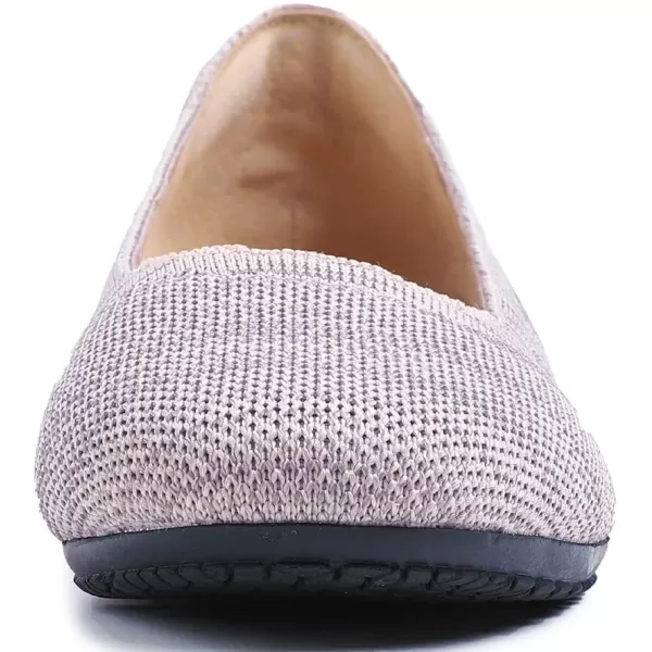 Feversole Women's Woven Fashion Breathable Knit Flat Shoes