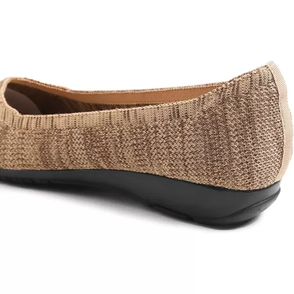 Feversole Women's Woven Fashion Breathable Knit Flat Shoes