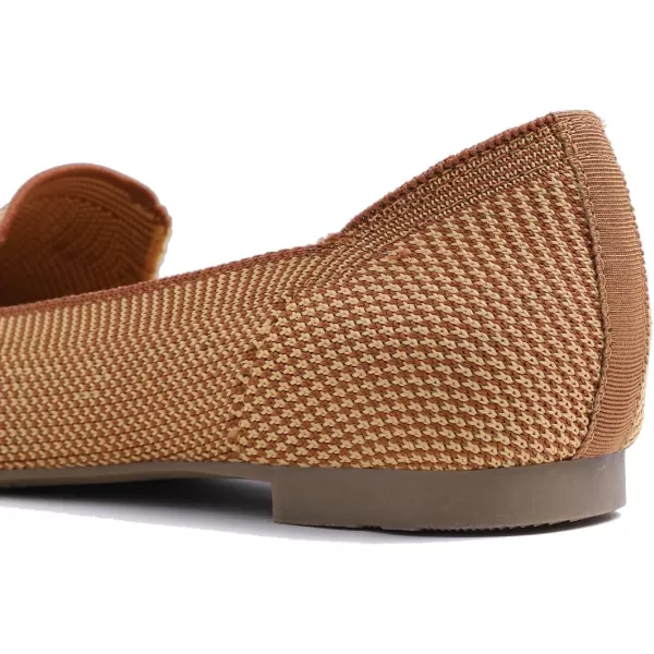Feversole Women's Woven Fashion Breathable Knit Flat Shoes