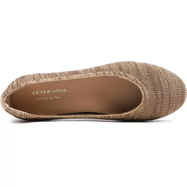 Feversole Women's Woven Fashion Breathable Knit Flat Shoes