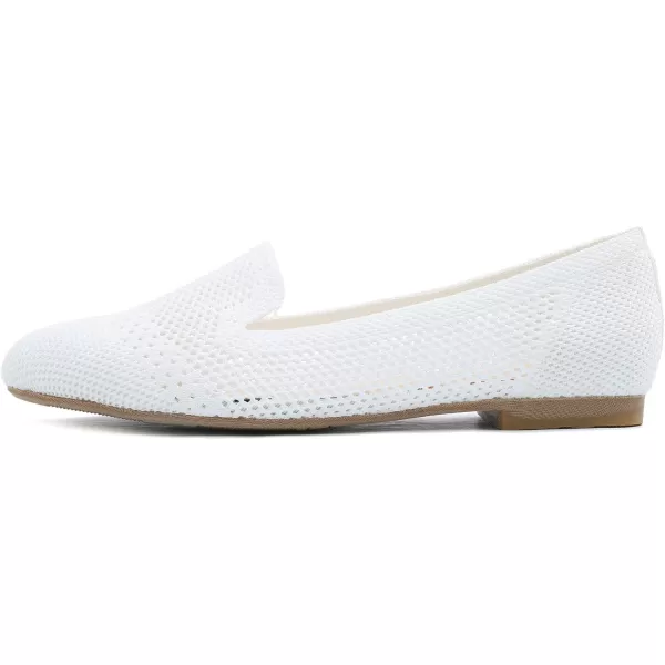 Feversole Women's Woven Fashion Breathable Knit Flat Shoes