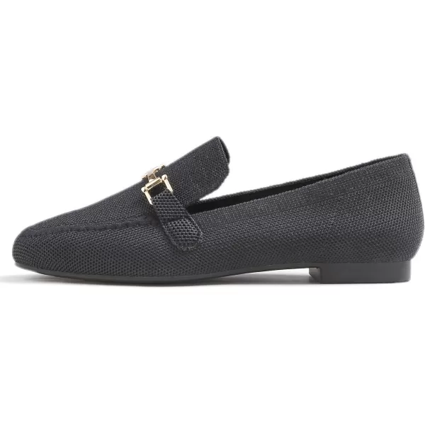 Feversole Women's Woven Fashion Breathable Knit Flat Shoes
