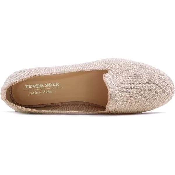 Feversole Women's Woven Fashion Breathable Knit Flat Shoes