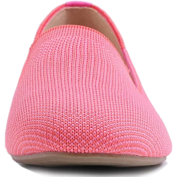 Feversole Women's Woven Fashion Breathable Knit Flat Shoes