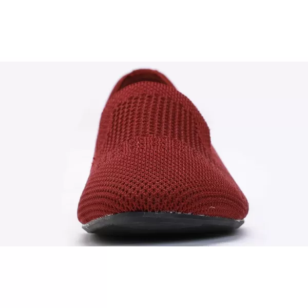 Feversole Women's Woven Fashion Breathable Knit Flat Shoes