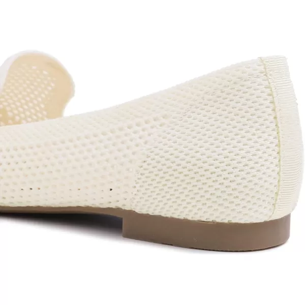 Feversole Women's Woven Fashion Breathable Knit Flat Shoes