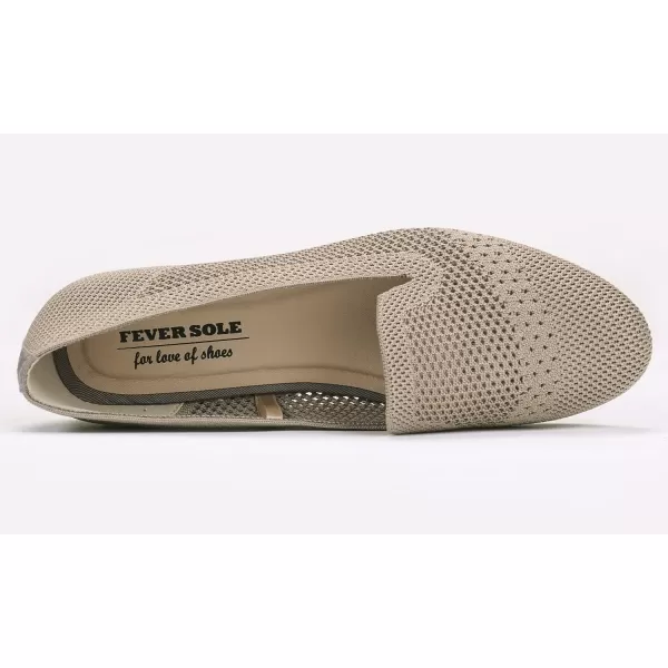 Feversole Women's Woven Fashion Breathable Knit Flat Shoes