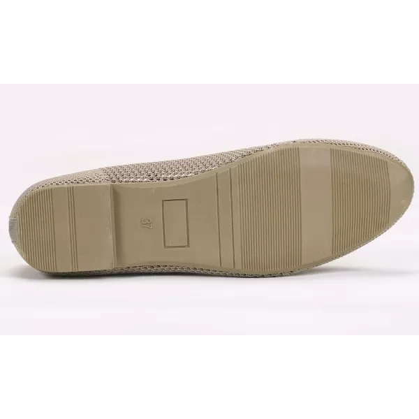 Feversole Women's Woven Fashion Breathable Knit Flat Shoes