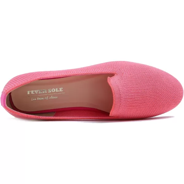 Feversole Women's Woven Fashion Breathable Knit Flat Shoes