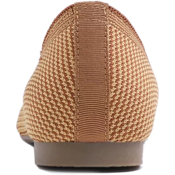 Feversole Women's Woven Fashion Breathable Knit Flat Shoes