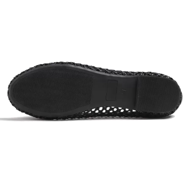 Feversole Women's Woven Fashion Breathable Knit Flat Shoes