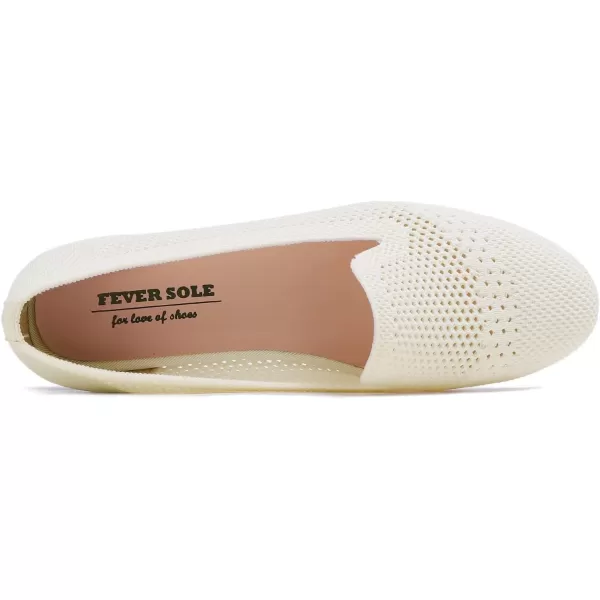 Feversole Women's Woven Fashion Breathable Knit Flat Shoes