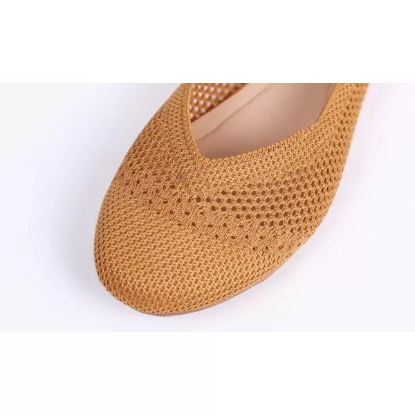 Feversole Women's Woven Fashion Breathable Knit Flat Shoes