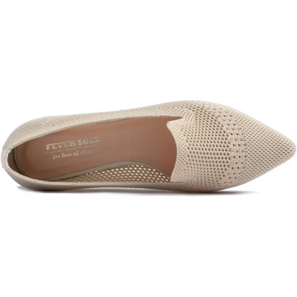Feversole Women's Woven Fashion Breathable Knit Flat Shoes
