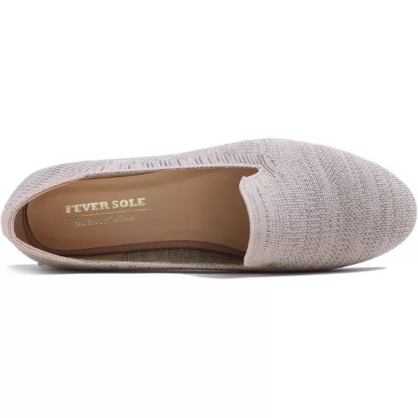 Feversole Women's Woven Fashion Breathable Knit Flat Shoes