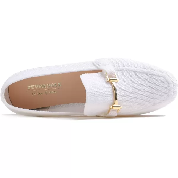 Feversole Women's Woven Fashion Breathable Knit Flat Shoes