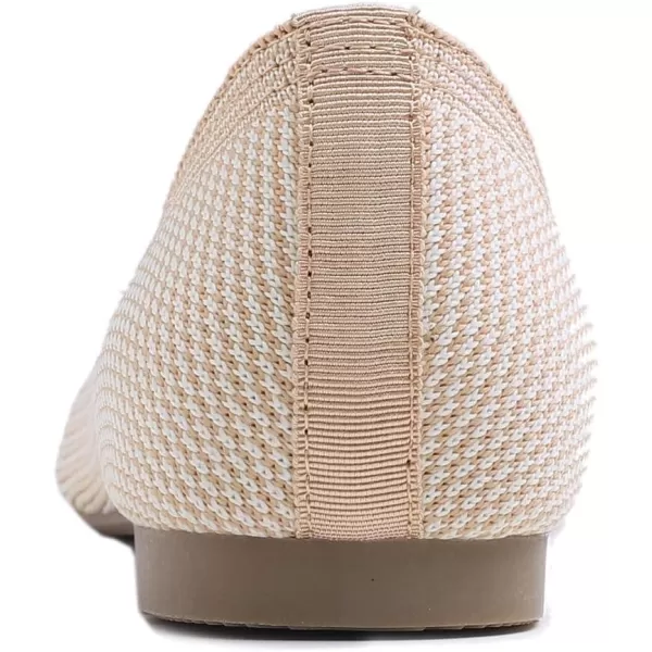 Feversole Women's Woven Fashion Breathable Knit Flat Shoes