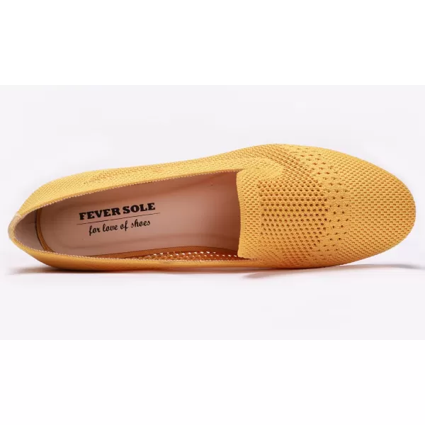 Feversole Women's Woven Fashion Breathable Knit Flat Shoes