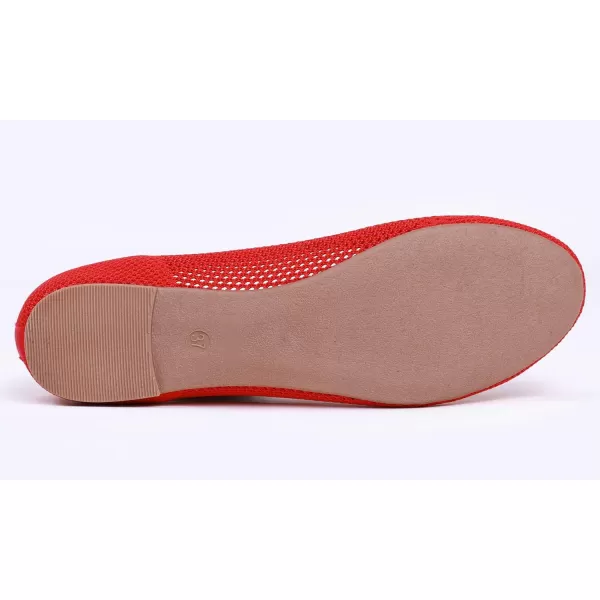 Feversole Women's Woven Fashion Breathable Knit Flat Shoes