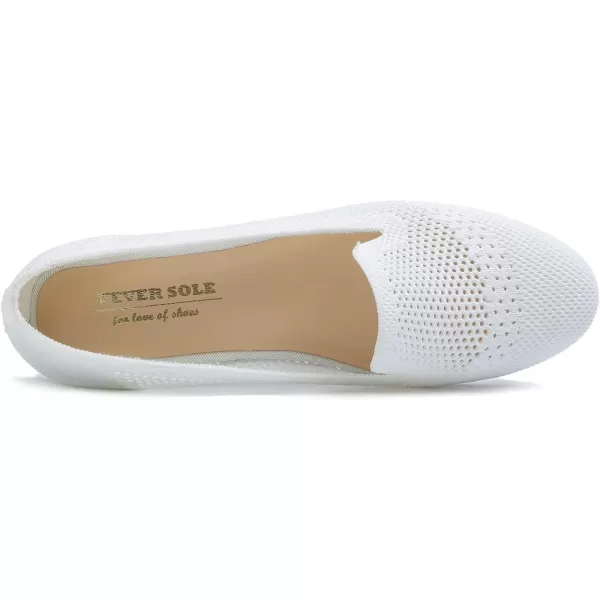 Feversole Women's Woven Fashion Breathable Knit Flat Shoes