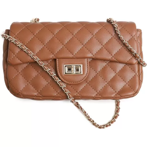 FEVERSOLE Crossbody Bag Vegan Leather Women Retro Small Saddle Satchel Shoulder Bag Tote With Long Adjustable Strap