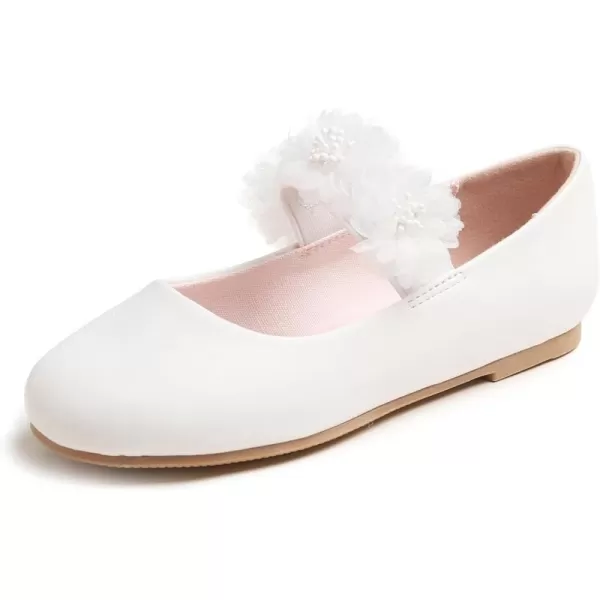 FEVERSOLE Girls Cute Dress Mary Jane Shoes Little Kids Casual Buckle Strap Flats