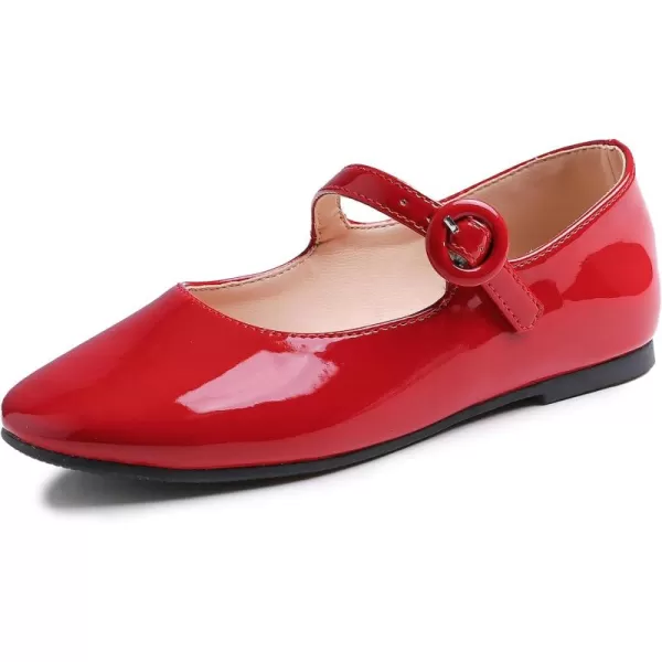 FEVERSOLE Girls Cute Dress Mary Jane Shoes Little Kids Casual Buckle Strap Flats