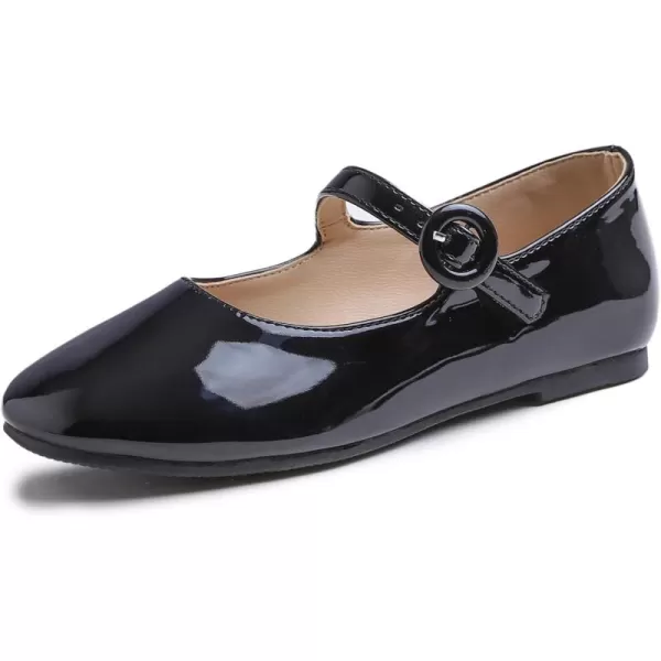 FEVERSOLE Girls Cute Dress Mary Jane Shoes Little Kids Casual Buckle Strap Flats