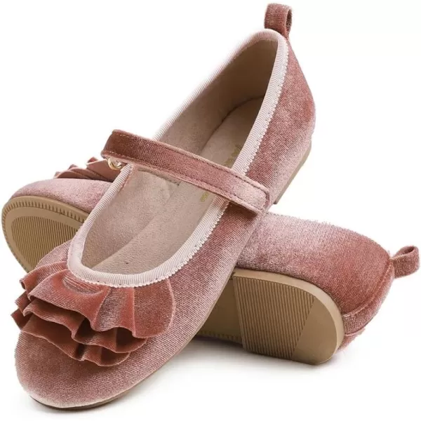 FEVERSOLE Girls Cute Dress Mary Jane Shoes Little Kids Casual Buckle Strap Flats