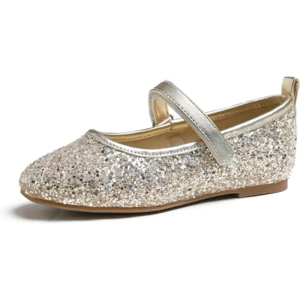 FEVERSOLE Girls Cute Dress Mary Jane Shoes Soft Party Holiday Ballet Flats