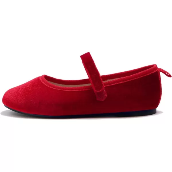 FEVERSOLE Girls Cute Dress Mary Jane Shoes Soft Party Holiday Ballet Flats