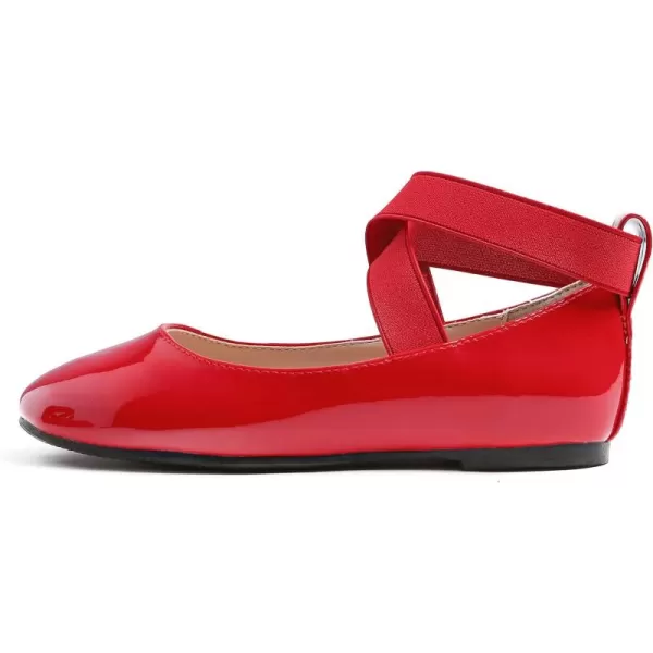 FEVERSOLE Girls Cute Dress Mary Jane Shoes Soft Party Holiday Ballet Flats