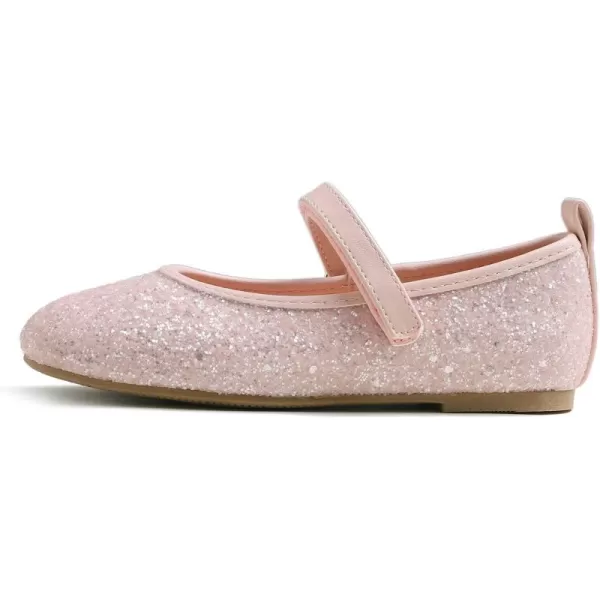 FEVERSOLE Girls Cute Dress Mary Jane Shoes Soft Party Holiday Ballet Flats