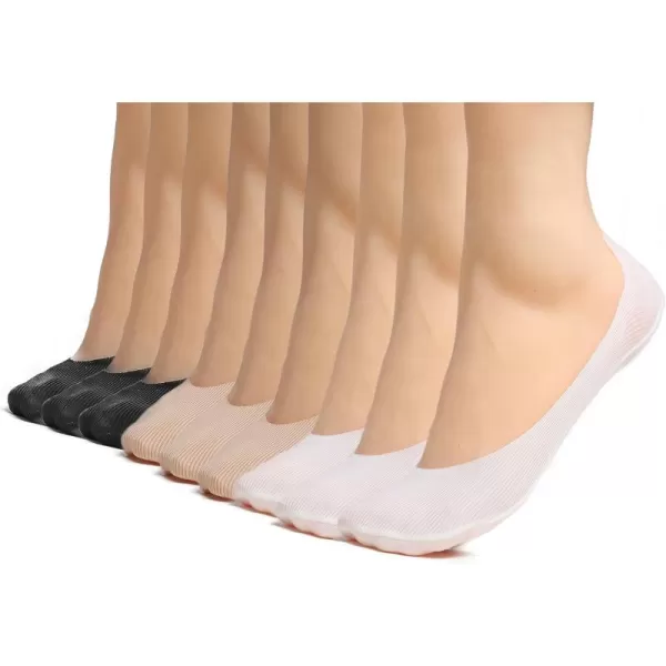 FEVERSOLE No Show Socks Women Ankle Low Cut Thin No Slip Invisible Liner Socks
