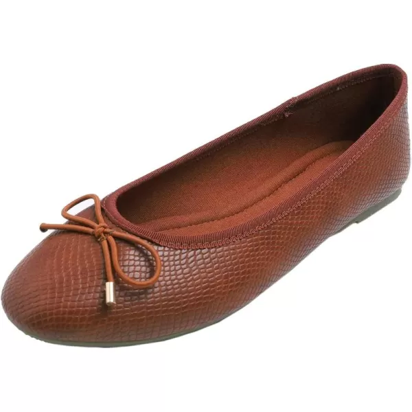 FEVERSOLE Women's Bow Tie Fashion Dress Slip On Shoes Round Toe Ballet Flat