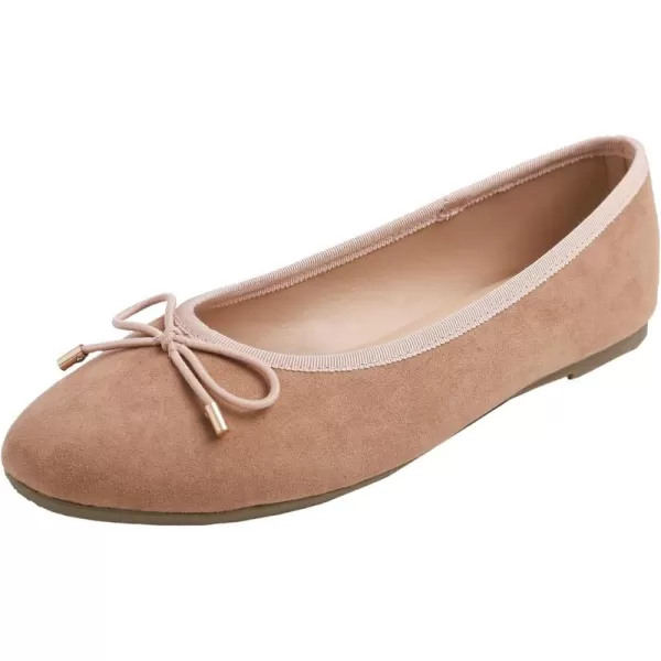 FEVERSOLE Women's Bow Tie Fashion Dress Slip On Shoes Round Toe Ballet Flat