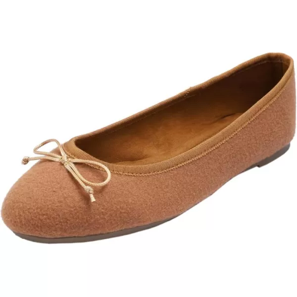 FEVERSOLE Women's Bow Tie Fashion Dress Slip On Shoes Round Toe Ballet Flat
