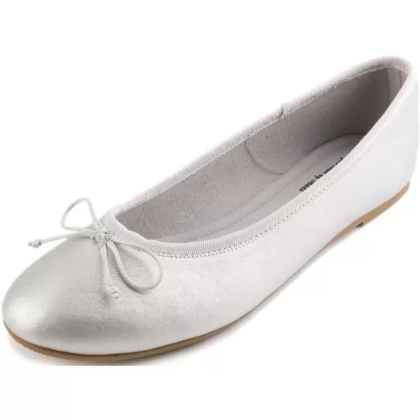 FEVERSOLE Women's Bow Tie Fashion Dress Slip On Shoes Round Toe Ballet Flat